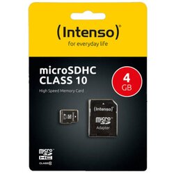  SD kartica INTENSO 4GB Class 10 sa adapterom Cijene