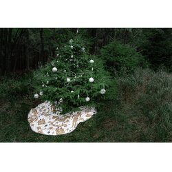 Butter Kings pamučni tepih ispod božićnog drvca Golden Nut Cracker, ø 130 cm Cene