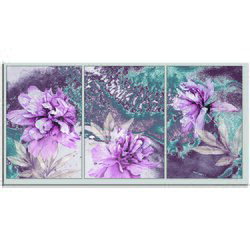 Pintdecor Zidni ukras Trittico Di Fiori Cene
