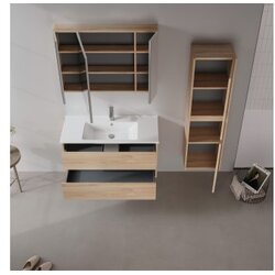Hanah home Kupatilski ormarić sa umivaonikom i ogledalom (2 komada) Side 100 v3 631 Cene