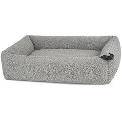 MiaCara Sivi krevet za pse od boucle tkanine 71x91 cm Senso Pebble M – Cene