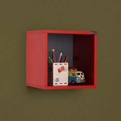 Hanah home RAF-033-KK-1 red wall shelf Cene