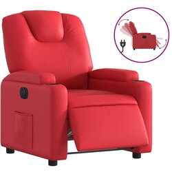 Maison Chic Električni naslanjač - Relax naslanjač rdeče umetno usnje, (22061072) Cene