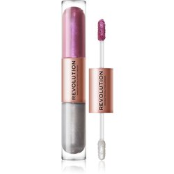 Makeup Revolution Double Up tekuće sjenilo za oči 2 u 1 nijansa Subliminal Lilac 2x2,2 ml Cijene