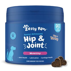 Zesty Paws Senior Hip & Joint Chews puretina - 90 tableta za žvakanje Cene
