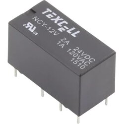 Texcell Relej za tiskanu pločicu 12 V/DC 2 A 2 preklopni NCY-12V 1 kom. Cene