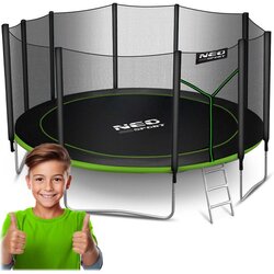 Neo-Sport vrtni trampolin 465 cm (15 ft) s vanjskom mrežom i ljestvama Cijene