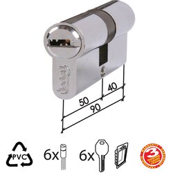Dabel cilindar kodirani CL2040 Hr 90mm(40-50) 6kod DBP1 0106185 Cene