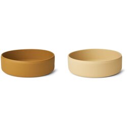 Liewood 2 dijelni set posudica od silikona damina golden caramel/safari mix Cijene