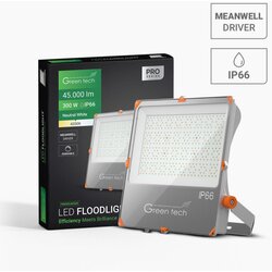 Premium LED reflektor Green Tech, 300W, 150LM/W 4200K, IP66 Meanwell XLG Cene