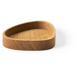 LIND DNA Dekorativna lesena škatla za shranjevanje v naravni barvi 14x12,5x3 cm Curve S – Cene