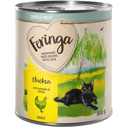 Feringa Single Meat meni 6 x 800 g - Piščanec z bučo in mačjo meto Cene