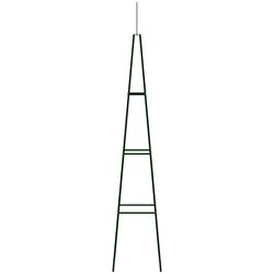 vidaXL Vrtni stalci za penjačice 2kom tamnozeleni 35x35x195 cm željezo Cijene