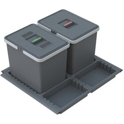 Elletipi Izvlečni plastični koš za ločevanje odpadkov 15 + 10 + 10 + 6 l Metropolis - Elletipi Cene