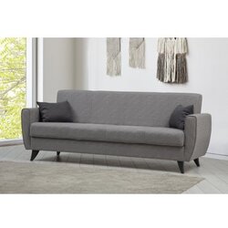 Atelier Del Sofa Trosjed na razvlačenje Zaden 207x86x77 cm, Svijetlosivi Cijene