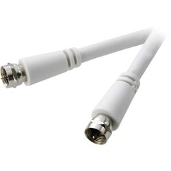 SpeaKa Professional SAT priključni kabel [1x F-vtikač - 1x F-vtikač] 1.50 m 90 dB bel (20431845) Cene