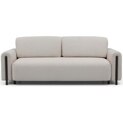 ELTAP Sivo-bež sklopiva/s prostorom za odlaganje sofa od bouclé tkanine 244 cm Arcadova – Cene