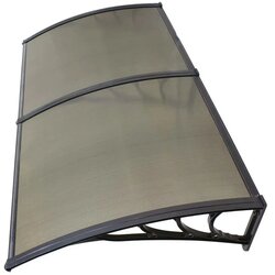 Nadstrešnica za vrata 200x100 crna bronza 5mm leksan Cene