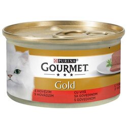 Gourmet hrana za mačke gold govedina pašteta 4x85g Cene