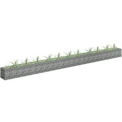 vidaXL Visoka greda gabion pocinkano jeklo 450x30x30 cm, (20618672) Cene
