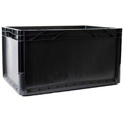 Eurobox-System Zaboj s polnimi stenami 60 x 40 x 32 cm črn Cene