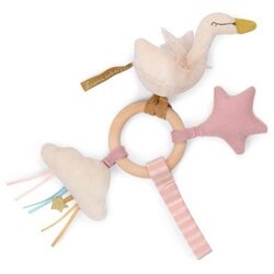 Moulin Roty Ring Rattle Swan ropotuljica 1 kos Cene