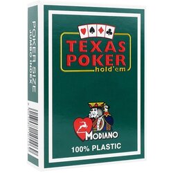 Modiano karte za poker 100% plastika jumbo index, zelene Cene