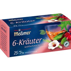 Meßmer Zeliščni čaj - 6 zelišč - 25 čajnih vrečk Cene