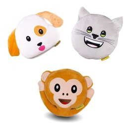 HappyFace set 3 kakovostnih emoji plišastih vzglavnikov živali 32cm Cene