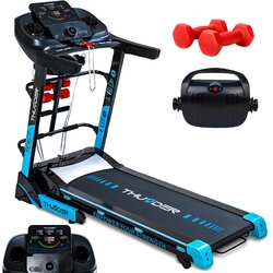 THUNDER Električna tekalna steza REACT-DS-BLACK – 18 km/h, 3 KM, Bluetooth, naklon 15 stopenj, (5000326635) Cene