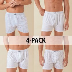 MarcLuis 4-Pack moške široke boksarice - svetle Cene