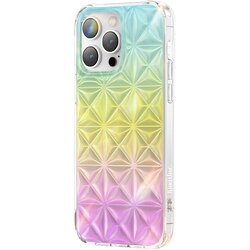 Kingxbar Etui, ovitek za iPhone 14 Pro, zadnji pokrov, serija Miya, mavrica, (21522159) Cene