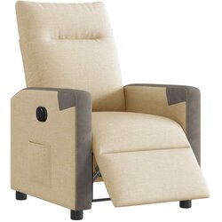 Maison Chic Električni naslanjač - Relax naslanjač krem tkanina, (22062243) Cene
