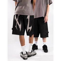 XLARGE Cut Out Xl Loose Kratke hlace black Cene
