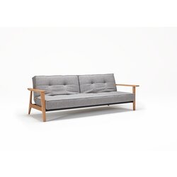 Innovation living Kau SPLITBACK SOFA BED s rukonaslonima-Siva Cijene