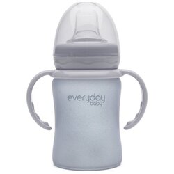 Everyday baby staklena čaša Sippy, 150ml Healthy+, Siva Cene
