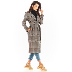 Awama Woman's Coat A368 Navy Blue Cene
