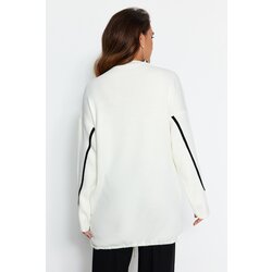 Trendyol Ecru Striped Piping Detailed Knitwear Sweater Cijene