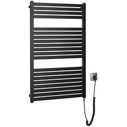 Aqualine električni radijator za kupatilo tondi-e 400W 97x60 cm mat crni Cene