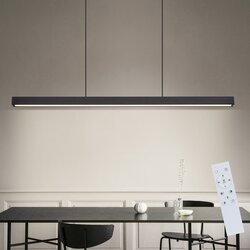 Nettlife LED viseča svetilka za jedilnico, zatemnilna, črna, moderna, 50 W, 148,5 cm, (22122986) Cene