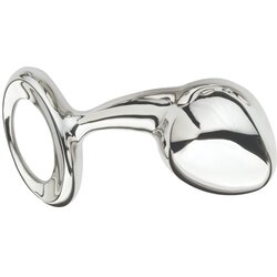 Njoy L - veliki metalni analni dildo (srebrni) Cene