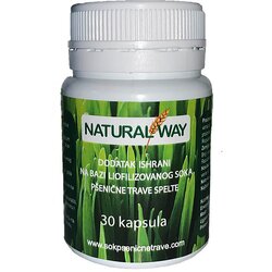 Natural Way Liofilizovani sok speltine trave - 30 cps, 15g Cene