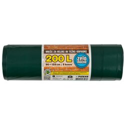 PISKAR Vrečke za velike in težke odpadke (200 l, 5 kos) Cene