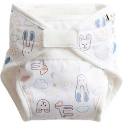 Vimse All-in-One tkaninska plenička M - White Teddy Cene