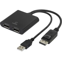 Renkforce DisplayPort razdjelnik [1x DisplayPort utikač - 2x DisplayPort utičnica] crne boje Cene