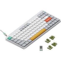 Nuphy Air75 V2 Brezžična Mehanska Tipkovnica, Bluetooth / 2.4 GHz, Slim, US Layout, Ionic White Switch Moss, (21755792) Cene
