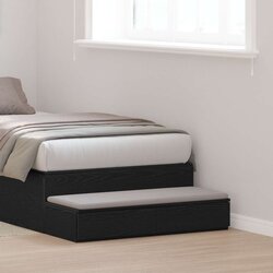  Crne ladice za krevet 100x36 5x16 5 cm od drvenog materijala Cijene