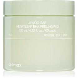 celimax Ji Woo Gae Heartleaf BHA Peeling Pad eksfoliacijske blazinice s pomirjajočim učinkom 60 kos Cene