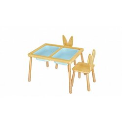HANAH HOME table and 2 chairs blue sto i stolica za decu Cene