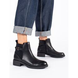 Shelvt Women's black low-heeled Chelsea boots Cijene